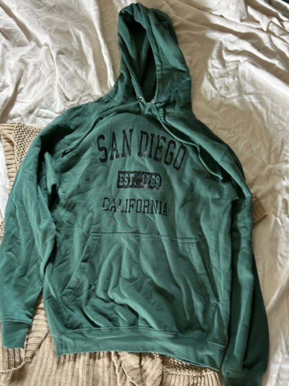 size small green womens active shirt hoodie sweatshirt